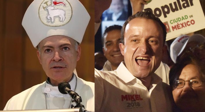 ¡Terrible! Carlos Aguiar Retes, arzobispo de México, respalda comentarios homofóbicos de Mikel Arriola