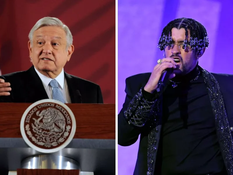 AMLO extiende invitación a Bad Bunny para presentarse en el Zócalo